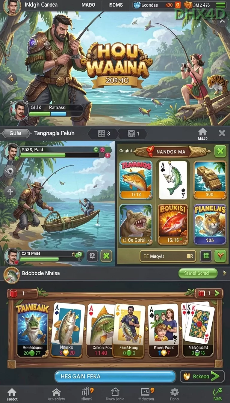 Cuplikan layar GEBYAR4D — menu navigasi