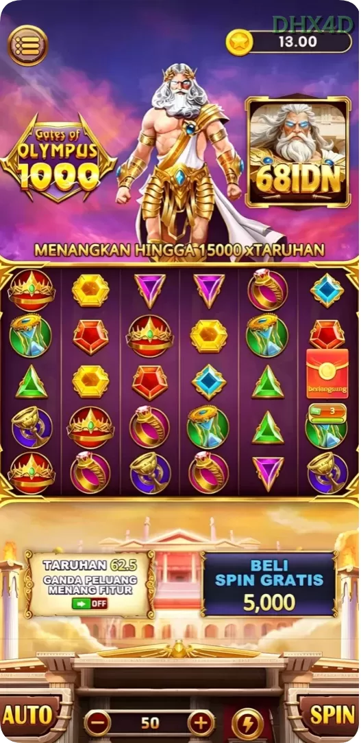 Cuplikan layar RP99 — menu navigasi