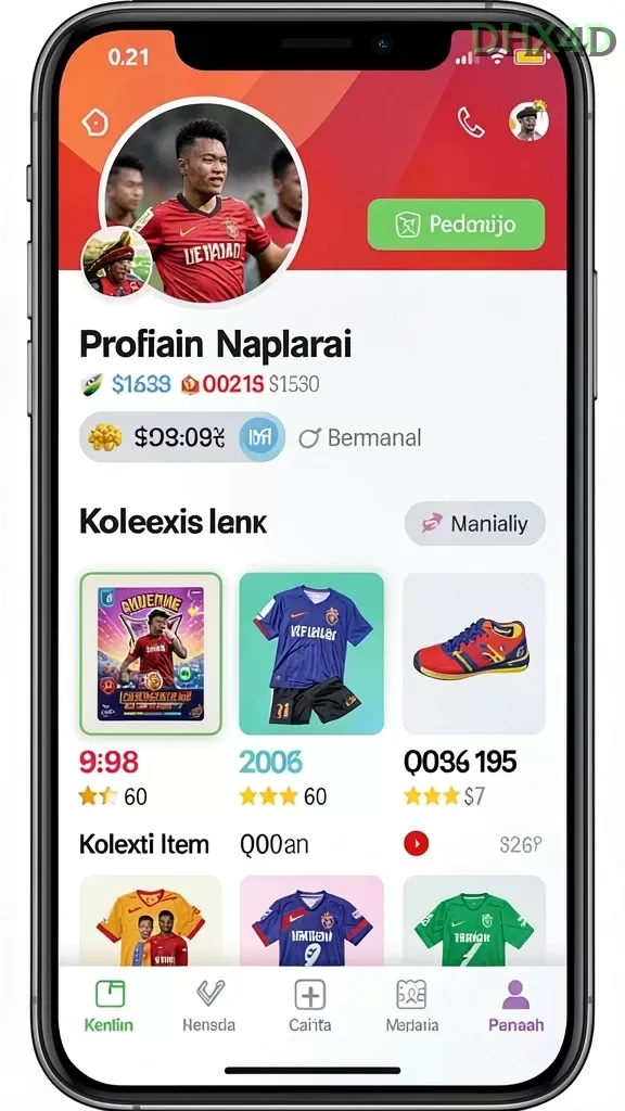Cuplikan layar HOKIVIP — aktivitas